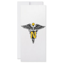 Nurse Caduceus Personalized Rack Card