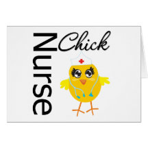 Nurse Chick Greeting Cards