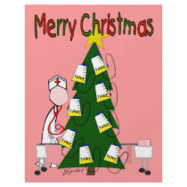 Nurse Christmas Design "Merry Christmas" Full Color Flyer