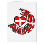 NURSE CIRCULAR LOGO WITH HEART AND CROSS SYMBOL cards
