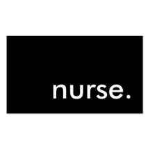 nurse. (colour customisable) business cards