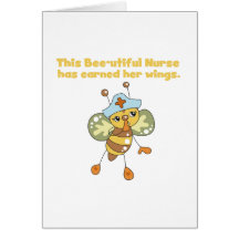 Nurse Earned Her Wings T-shirts and Gifts Greeting Cards