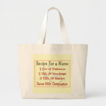 Nurse Gifts "Recipe For a Nurse" Bag