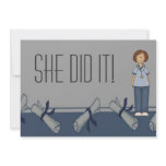 Nurse Graduation Party Personalized Announcement