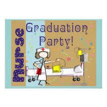 Nurse Graduation Party Invitations