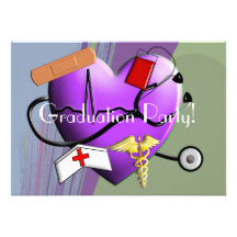 Nurse Graduation Party Invitations