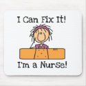 Nurse I Can Fix It T-shirts and Gifts mousepads