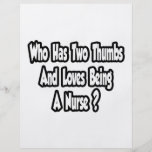 Nurse Joke...Two Thumbs Flyer Design