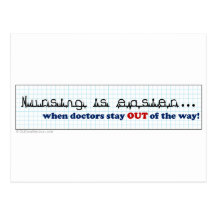 Nurse - Let me do my job Post Cards