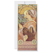 Nurse Maid Alphonse Mucha Art Invite
