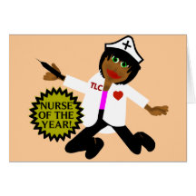 Nurse of The Year Greetings Card