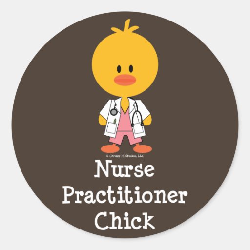 Nurse Practitioner Chick Stickers