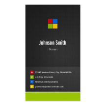 Nurse - Premium Creative Colorful Business Card Template