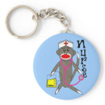 Nurse Sock Monkey Gifts keychains