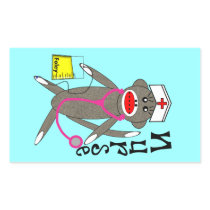Nurse Sock Monkey Gifts Rectangular Sticker