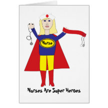 Nurse SuperHero (Blonde) Card