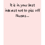 Nurse Warning t-shirts