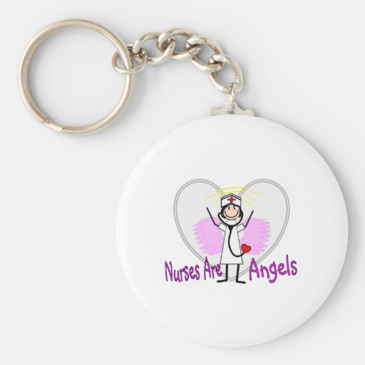 Nurses Are Angels Keychains