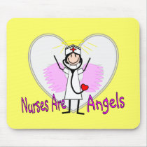 Nurses Are Angels Mouse Pad