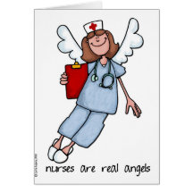 nurses are real angels cards