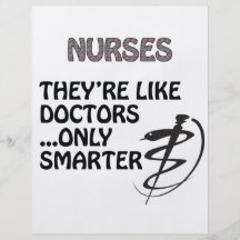 NURSES  ARE SMARTER THAN DOCTORS CUSTOM FLYER