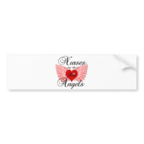 Nurses Are The Real Angels Bumper Sticker