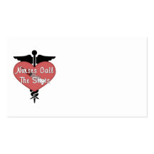 Nurses Call The Shots Business Card Templates