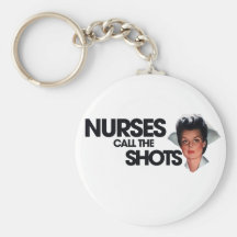Nurses call the shots keychains