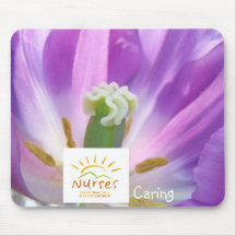 Nurses Caring mousepad Nurses Week Tulips