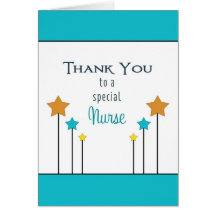 Nurses Day Greeting Card with Stars