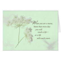 Nurse's Day Touch a Life Greeting Cards