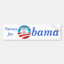 Nurses for Obama 2012 Bumper Stickers