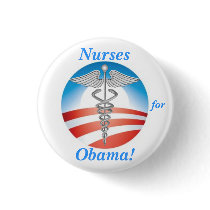 Nurses for Obama! Buttons