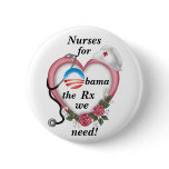 Nurses for Obama Pins