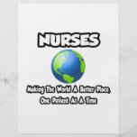 Nurses...Making the World a Better Place Custom Flyer