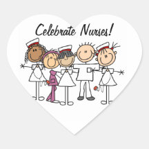 Nurses Week T-shirts and Gifts Heart Sticker