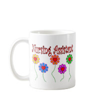 Nursing Assistant Gifts--Floral Design Mug