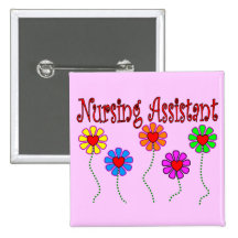 Nursing Assistant Gifts--Floral Design Pin