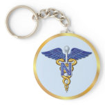 Nursing Caduceus keychains