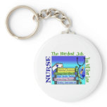 Nursing "Hardest Job You'll Ever Love" Gifts keychains