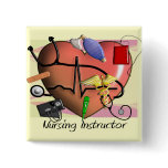 Nursing Instructor Thank You Gifts Pinback Button