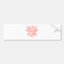 nursing joke bumper stickers
