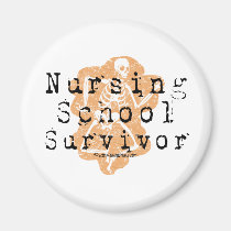 Nursing School Survivor magnets
