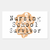 Nursing School Survivor stickers
