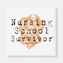 Nursing School Survivor magnets