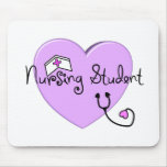 Nursing Student Pink Heart--Adorable mousepads