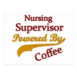 Nursing Supervisor Powered By Coffee Post Card