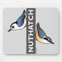 Nuthatch Fan Mouse Pad