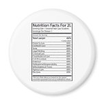 Nutrition Facts For A 2L Fridge Magnet