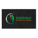Nutrition Wellness and Fitness Coach Business Card Template
